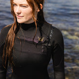 NIXSA Women's 5/3mm Wetsuit (built in hood) | Chest Zip | Full length | Yamamoto Rubber