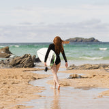 NIXSA Women's 2/2mm Summer Wetsuit | Swim cut, Long arm | Front zip | Yamamoto Rubber